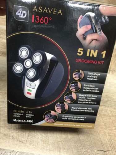 AS IS SEE NOTES AsaVea 5-in-1 Electric Shaver & Grooming Kit (6922793091255)